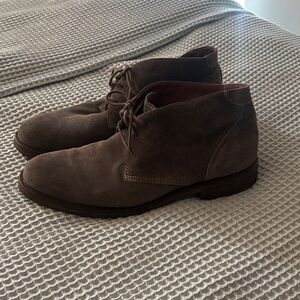 Johnston & Murphy Grey and Dark Brown Chukka Boots